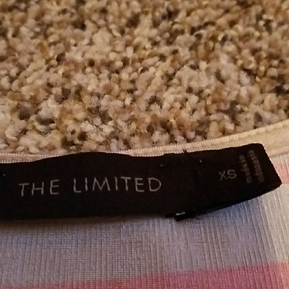 The Limited flutter sleeve striped silky Top size xs - Picture 3 of 4